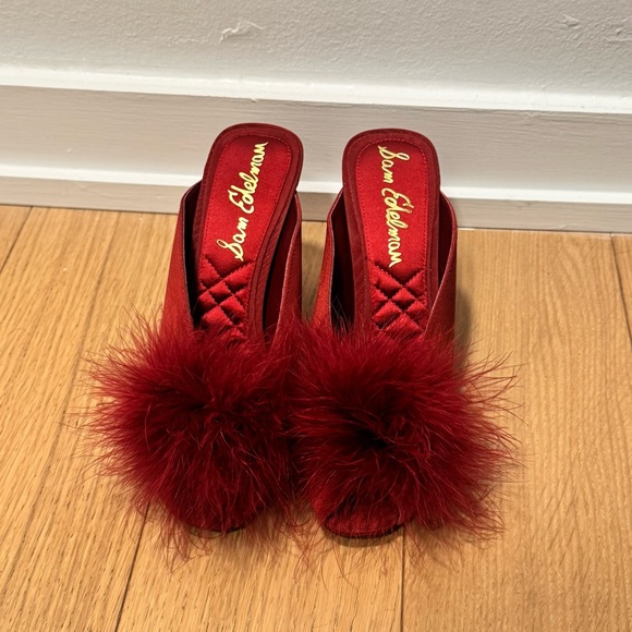 Sam Edelman feather peep toe mule - Picture 2 of 4